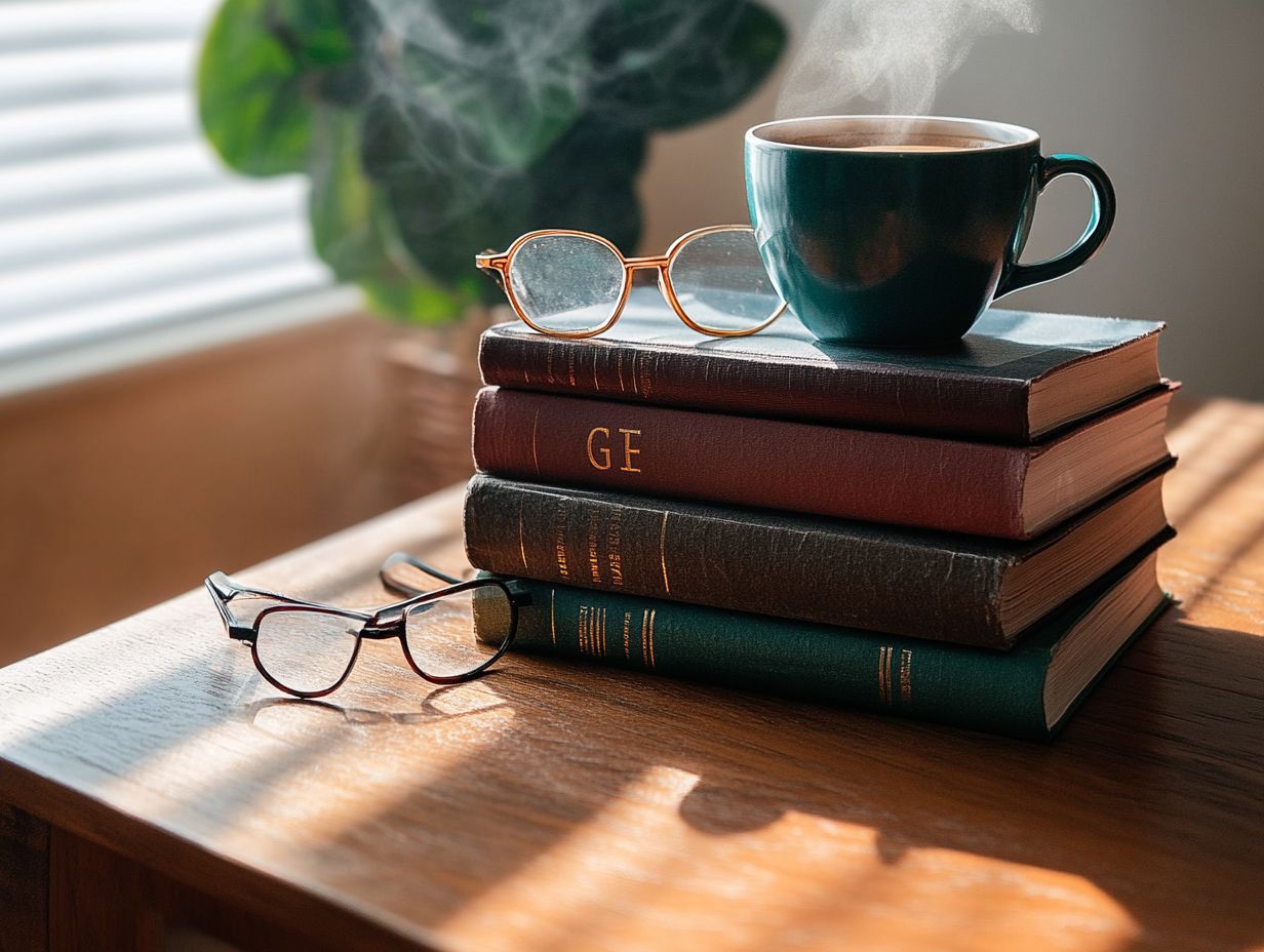 A visual guide showcasing the top 5 must-read books for GRE success