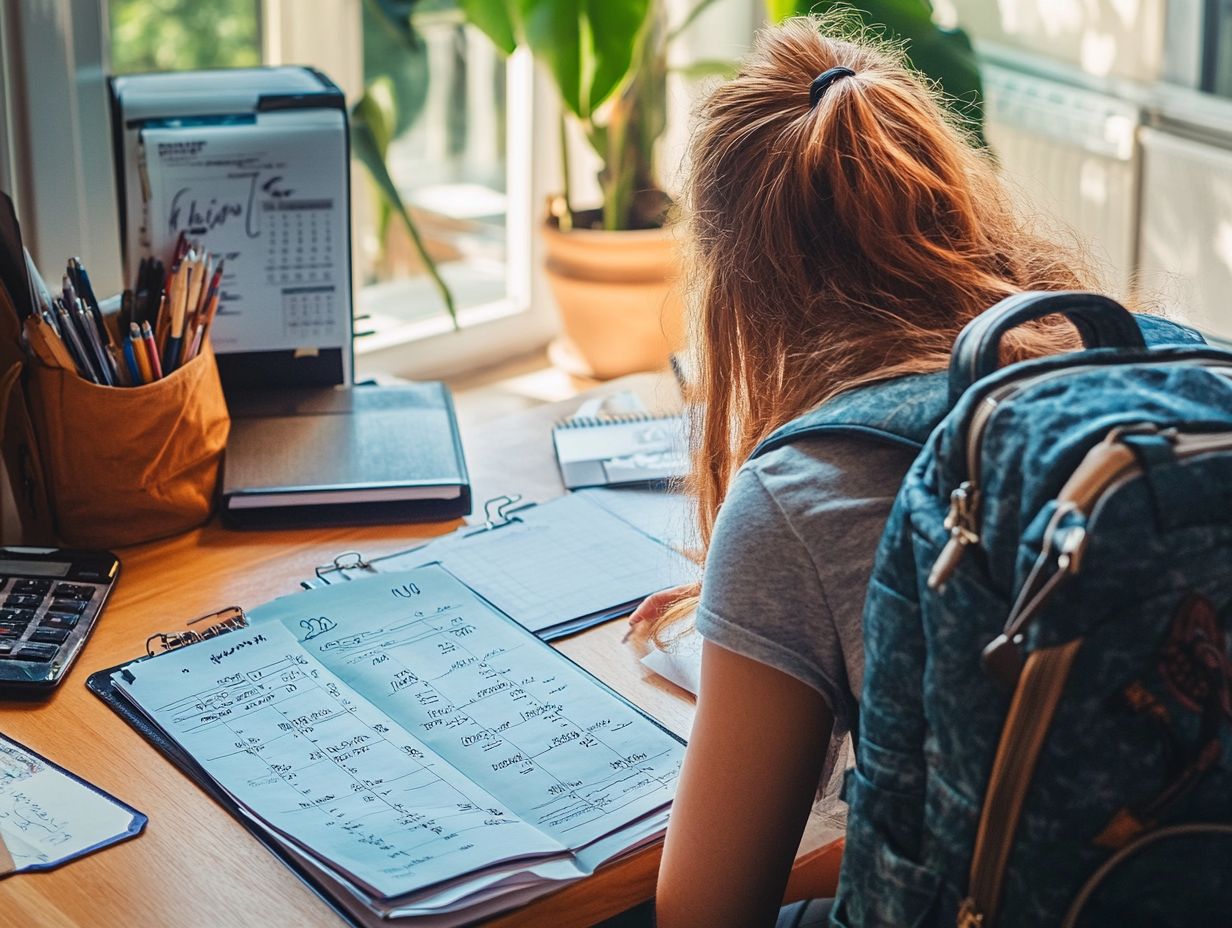 A person preparing for Test Day Logistics